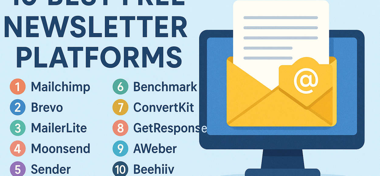 Top 10 Most Popular Free Newsletter Platforms in 2025